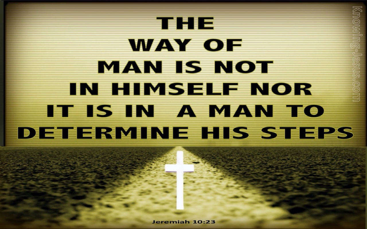 Jeremiah 10:23 The Way Of A Man (sage)